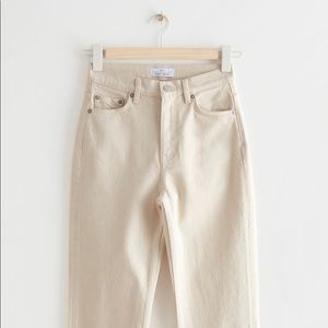& Other Stories Favourite Cut Jeans in Ecru